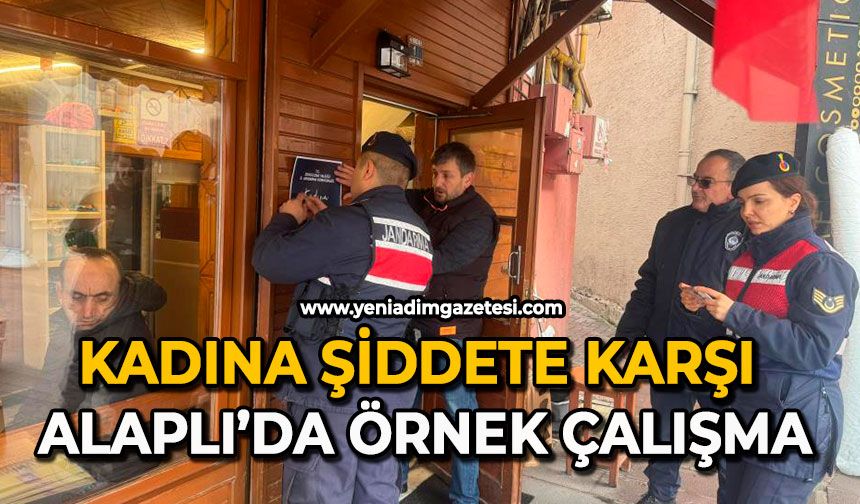 Kadına şiddete karşı Alaplı’da örnek çalışma