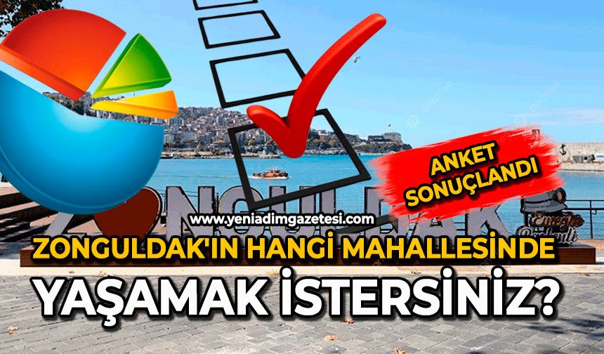 Anket sonuçlandı: Zonguldak'ın hangi mahallesinde yaşamak istersiniz?