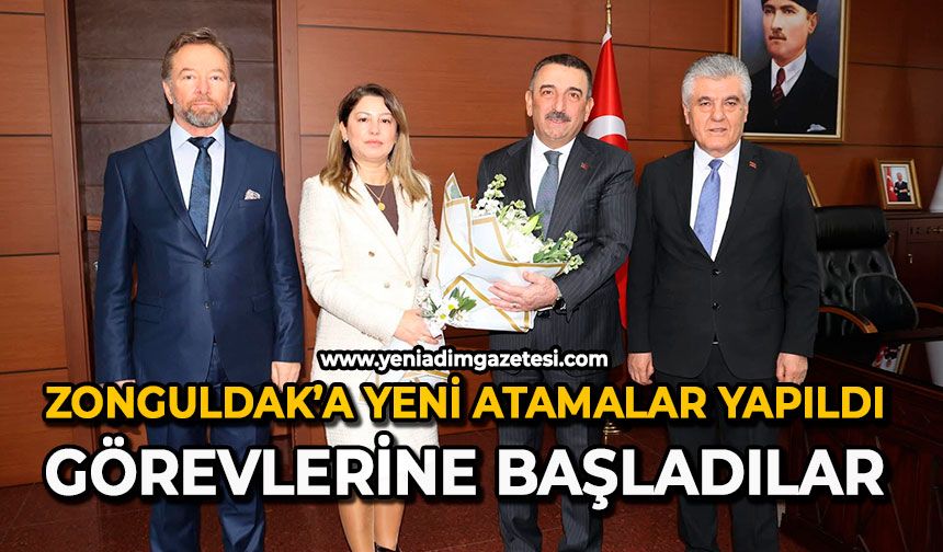 Zonguldak’a yeni atamalar yapıldı: Görevlerine başladılar