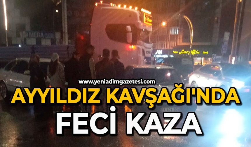 Ayyıldız Kavşağı'nda feci kaza