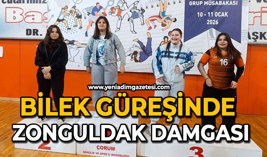 Bilek güreşinde Zonguldak damgası