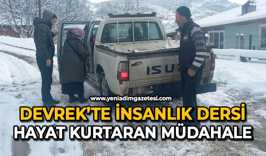 Devrek’te insanlık dersi: Hayat kurtaran müdahale
