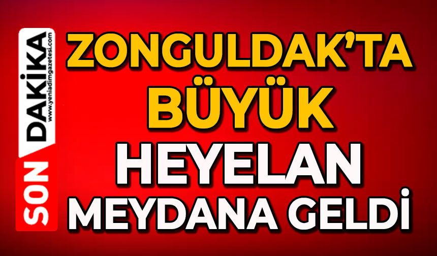 Zonguldak’ta büyük heyelan meydana geldi