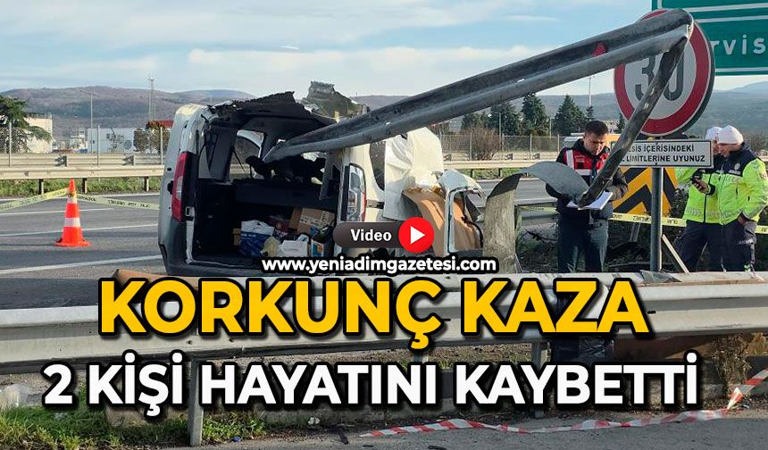 Korkunç kaza: 2 kişi hayatını kaybetti