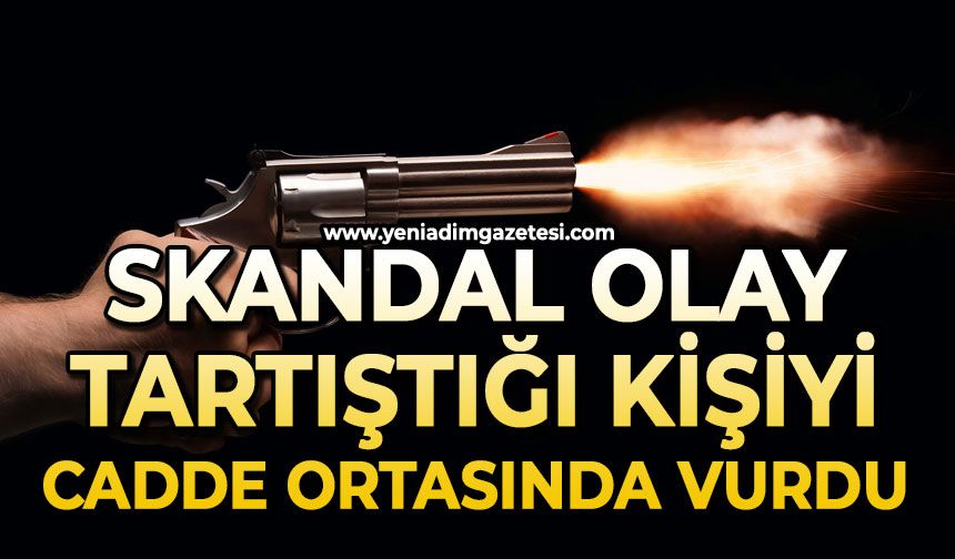 Skandal olay: Tartıştığı kişiyi silahla vurup başında bekledi