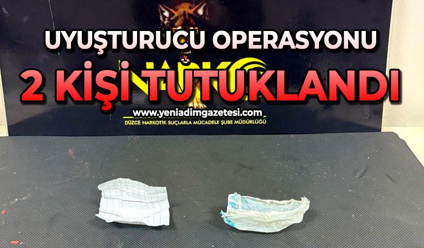 Uyuşturucu operasyonu: 2 kişi tutuklandı