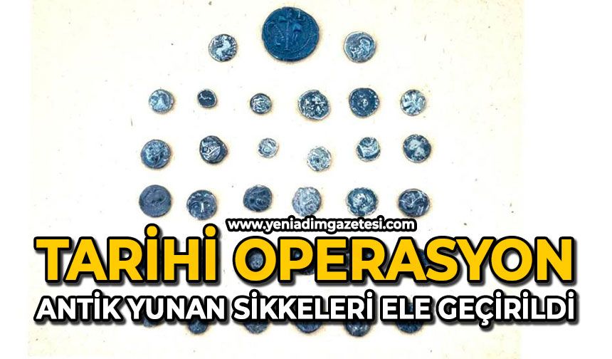 Tarihi operasyon: Antik Yunan sikkeleri ele geçirildi