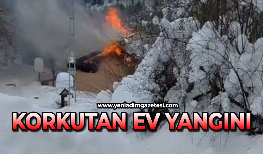 Korkutan ev yangını