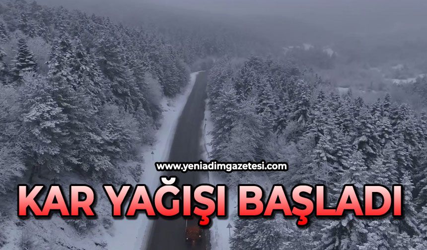 Yüksek kesimler beyaza büründü