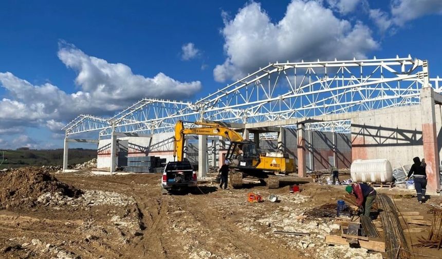 Fındık Deposu'nda yapısal imalatlar tamamlandı