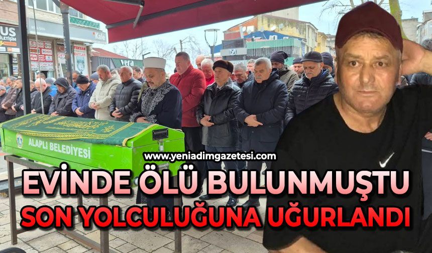 Evinde ölü bulunan Özcan Sancar son yolculuğuna uğurlandı