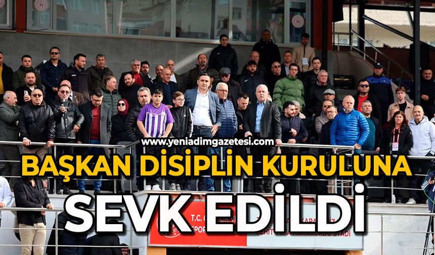 Başkan disiplin kuruluna sevk edildi