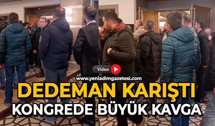 Kongre karıştı: Büyük kavga çıktı