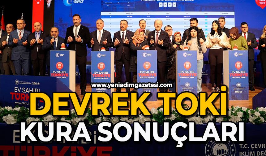Devrek TOKİ kura sonuçları