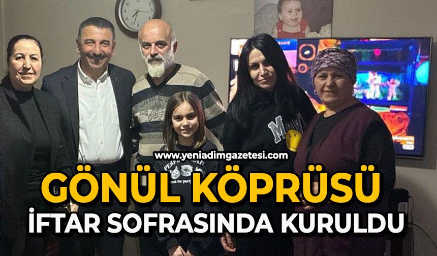 Gönül köprüsü iftar sofrasında kuruldu