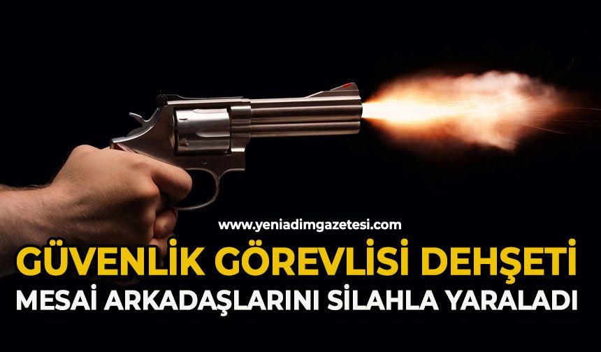 Güvenlik görevlisi dehşeti: Mesai arkadaşlarını silahla yaraladı