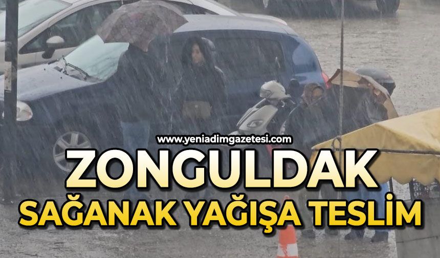 Zonguldak'ta sağanak yağış sürprizi