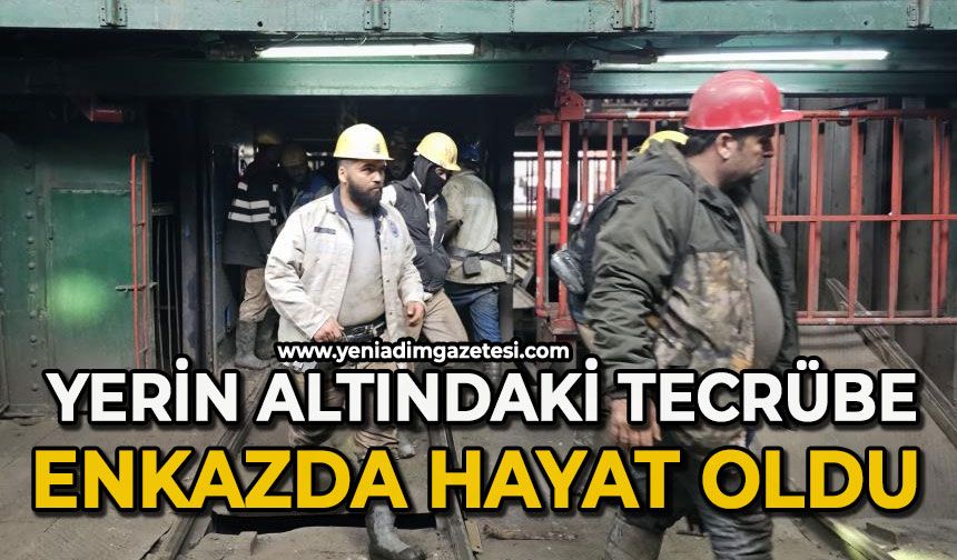 Yerin altındaki tecrübe enkazda hayat oldu