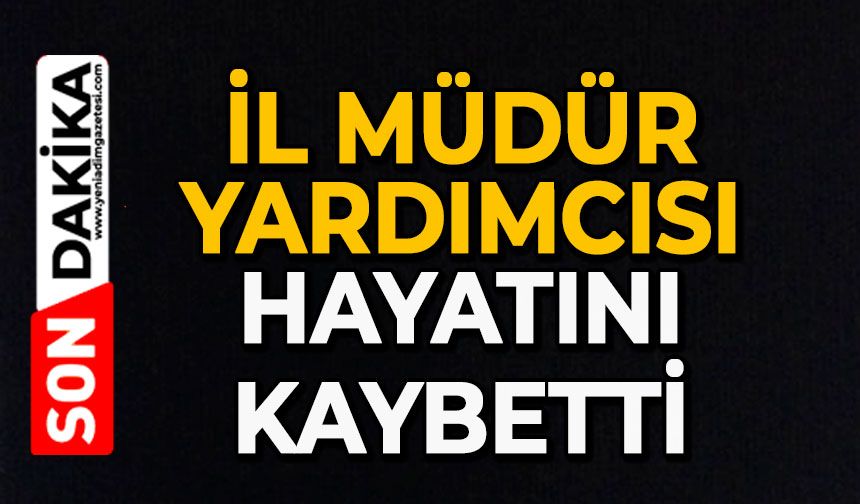 İl Müdür Yardımcısı hayatını kaybetti