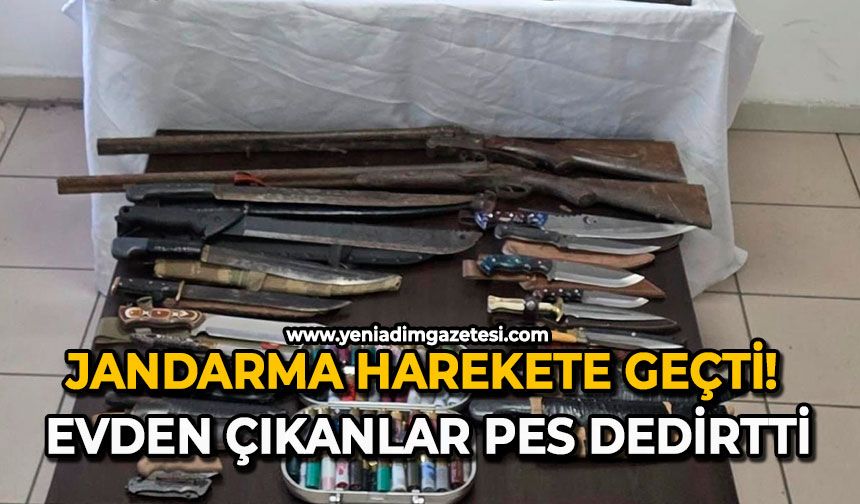 Jandarma harekete geçti: Evden çıkanlar pes dedirtti