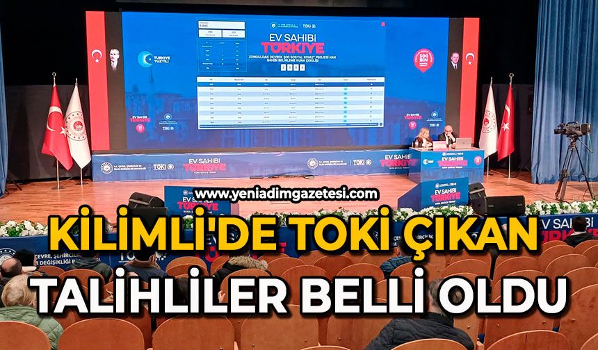 Kilimli'de TOKİ çıkan talihliler  belli oldu