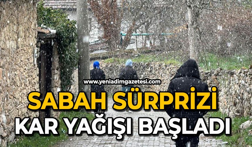 Sabah sürprizi: Kar yağışı başladı