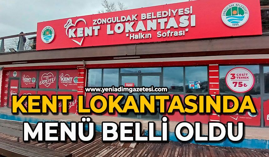 Kent Lokantası'nda yeni haftanın menüsü açıklandı