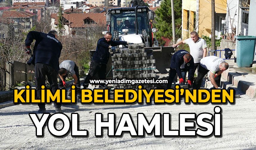 Kilimli Belediyesi’nden yol hamlesi