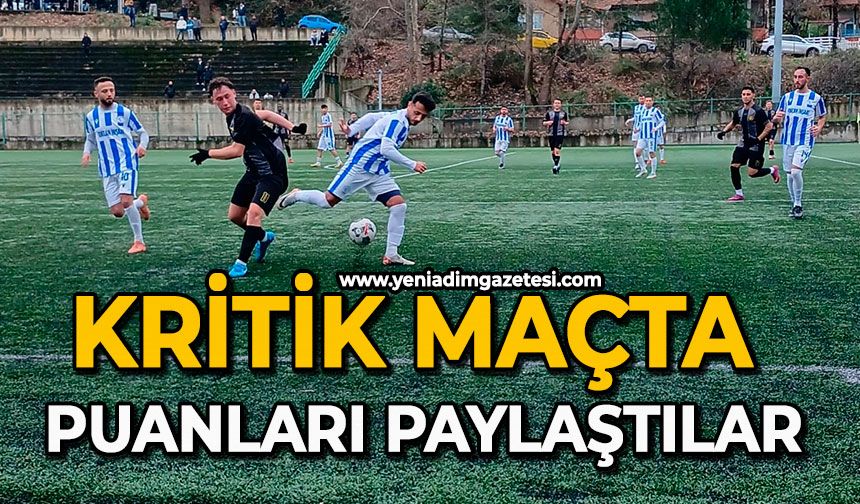 Kritik maçta puanları paylaştılar