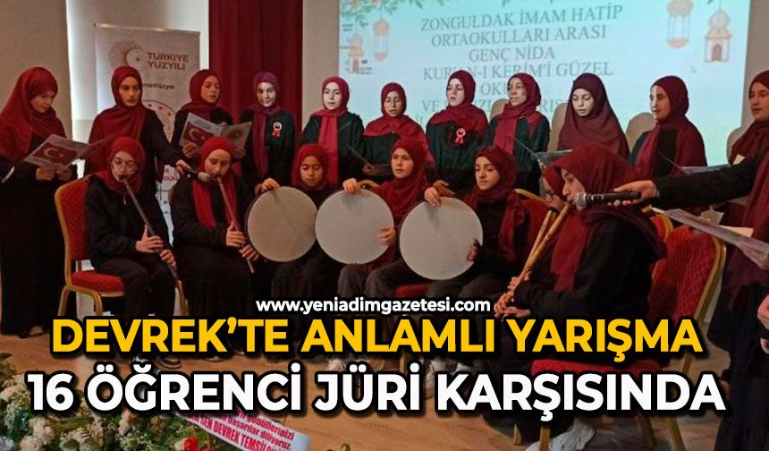 Devrek’te anlamlı yarışma: 16 öğrenci jüri karşısında