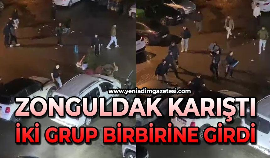 Zonguldak karıştı: İki grup birbirine girdi