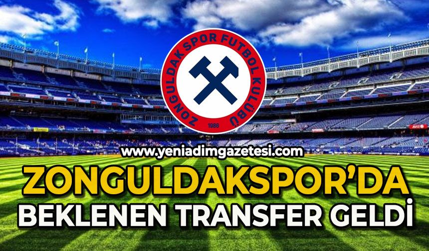 Zonguldakspor’da beklenen transfer geldi