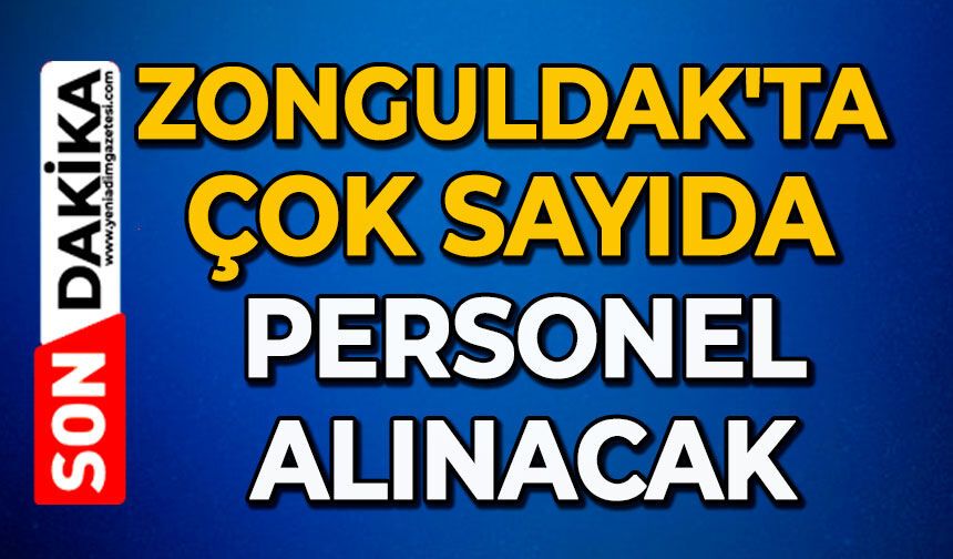 Zonguldak'ta çok sayıda personel alınacak