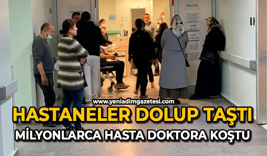Hastaneler dolup taştı: Milyonlarca hasta doktora koştu