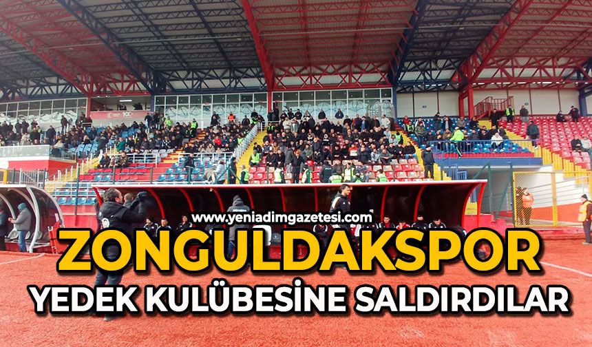 Zonguldakspor yedek kulübesine saldırdılar