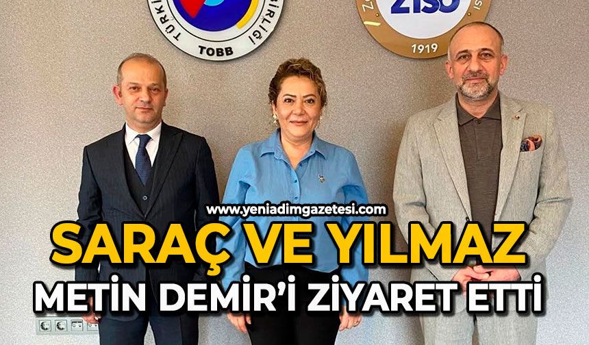 Saraç ve Yılmaz, Metin Demir’i ziyaret etti