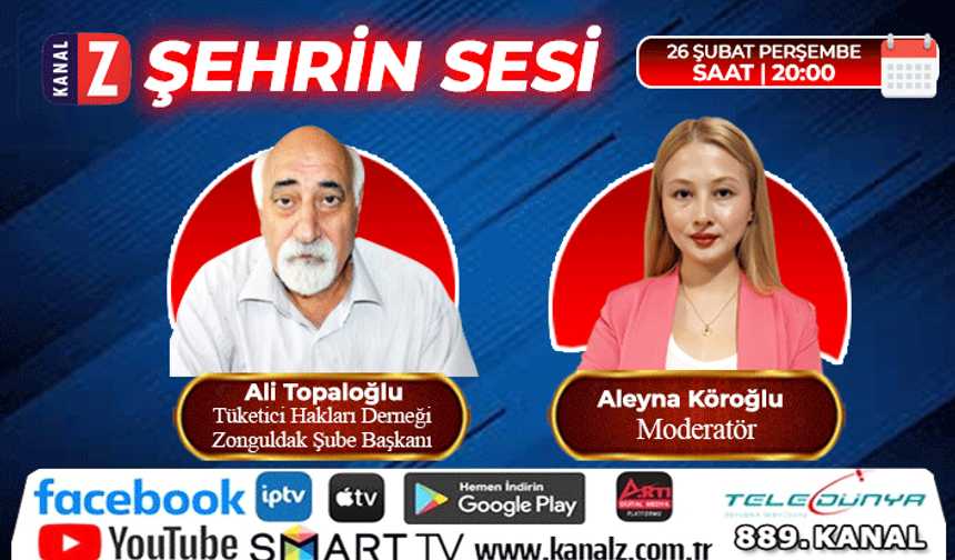 Şehrin Sesi 26 Şubat Perşembe KANAL Z'de