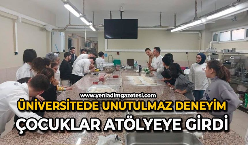 Üniversitede unutulmaz deneyim: Çocuklar atölyeye girdi