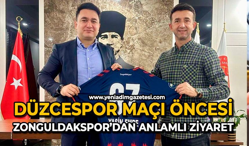 Düzcespor maçı öncesi Zonguldakspor’dan anlamlı ziyaret