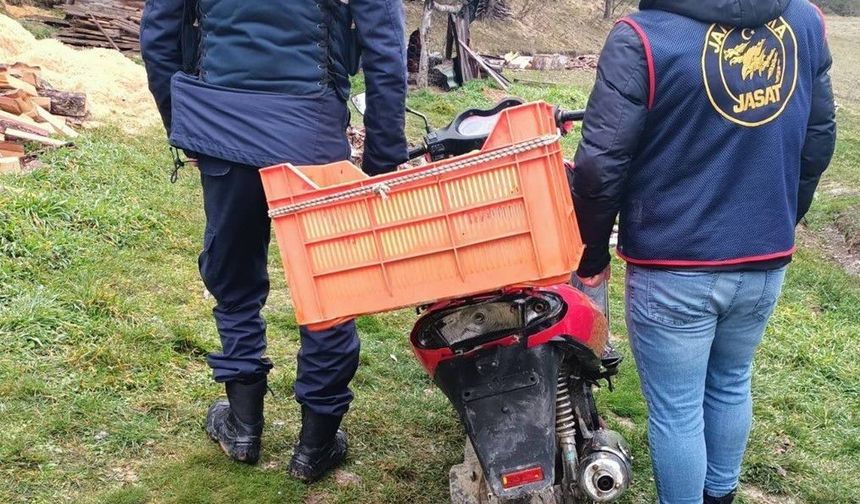 Çalınan motosiklet 5 yıl sonra Bolu'da bulundu