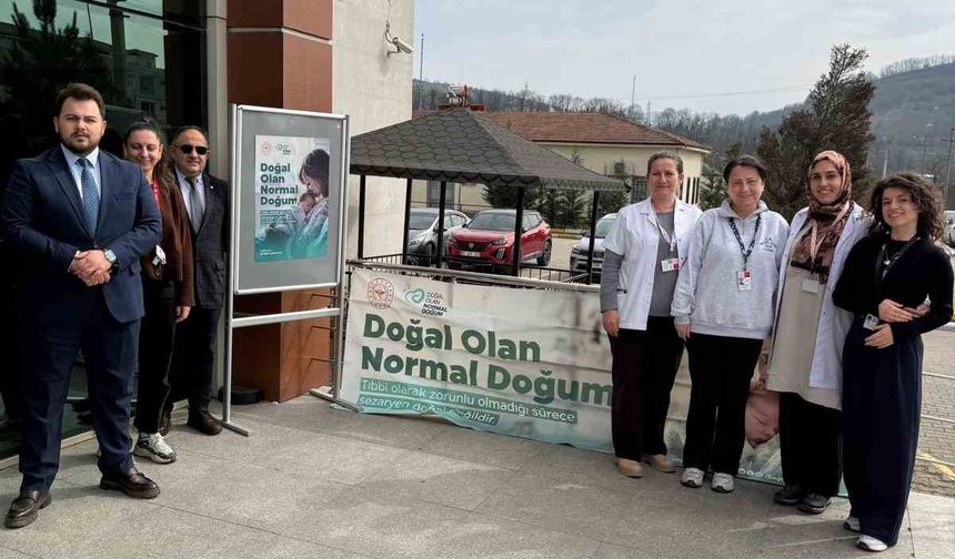 Normal doğum Gümüşova'da anlatıldı