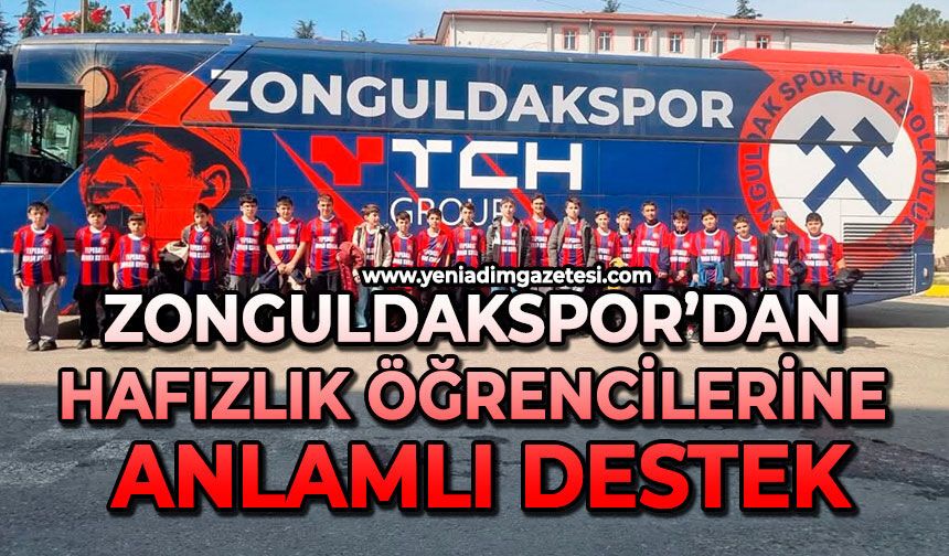 Zonguldakspor’dan hafızlık öğrencilerine anlamlı destek