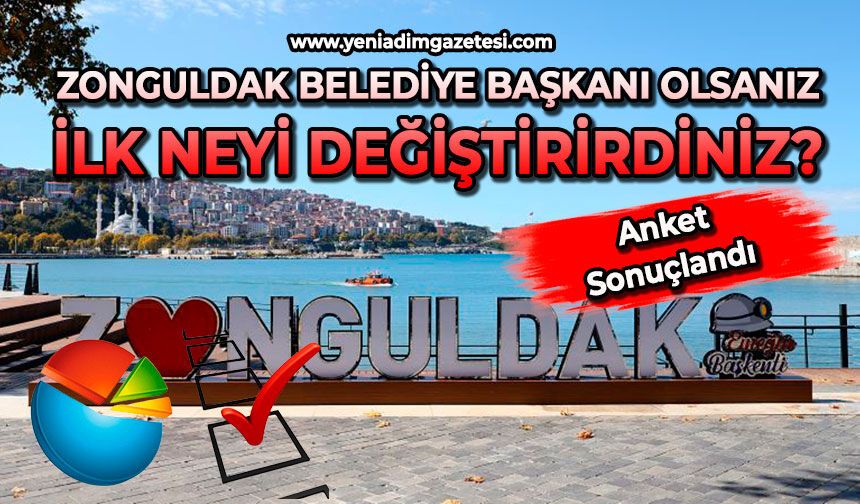 Zonguldak Belediye Başkanı olsanız ilk neyi değiştirirdiniz? anketi sonuçlandı