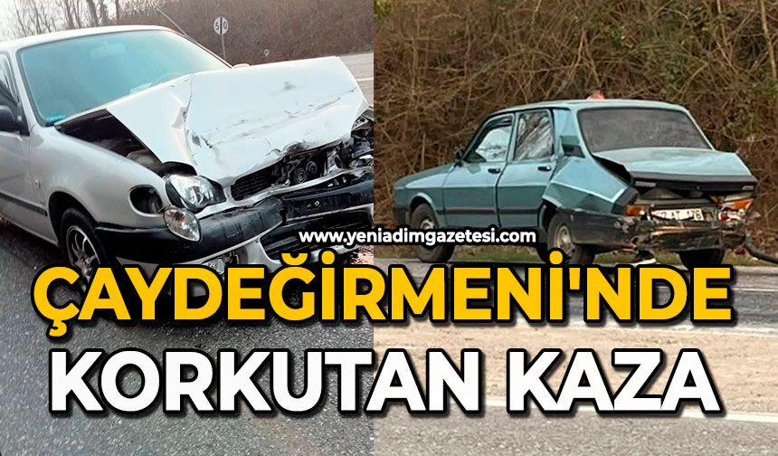 Çaydeğirmeni'nde korkutan kaza