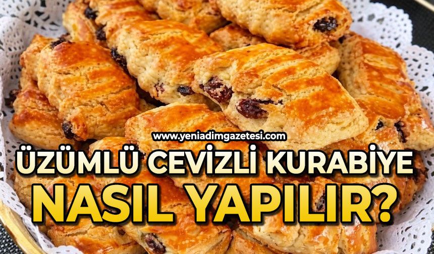 Üzümlü cevizli kurabiye nasıl yapılır?