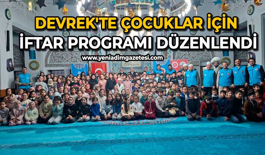 Devrek'te çocuklar için iftar programı düzenlendi