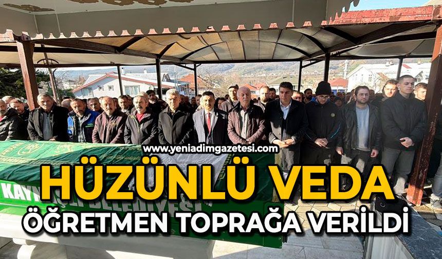 Hüzünlü veda: Öğretmen toprağa verildi