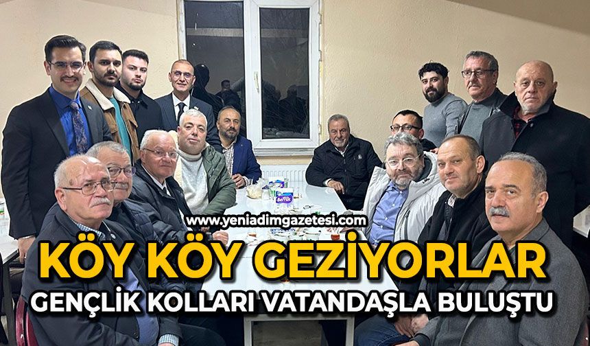 Köy köy geziyorlar: Gençlik kolları vatandaşla buluştu