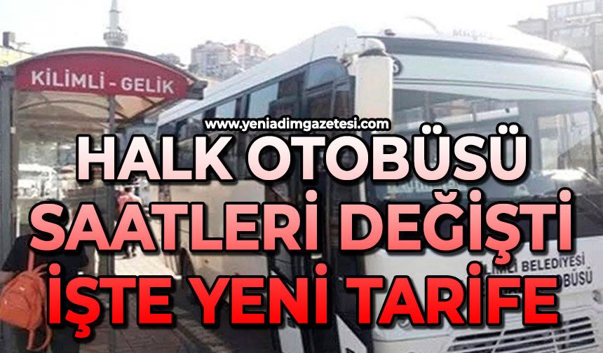 Halk Otobüsü saatleri değişti: İşte yeni tarife