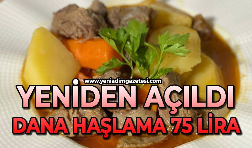 Yeniden açıldı: 75 liraya daha haşlama var
